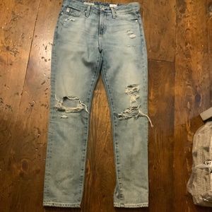 AG Adriano Goldschmied The Devon True Boy Fit Distressed Jeans  25R